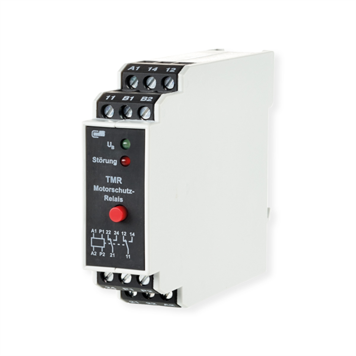 METZ CONNECT Motorschutzrelais TMR-E12 mit Fehlerspeicher, 230 V AC, 2 Wechsler Image