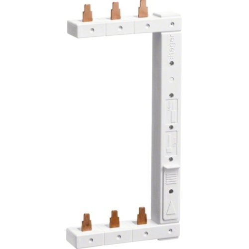 Hager Phasenschiene, 3ph, 146mm, 16mm², 80A, Stift, isoliert Image