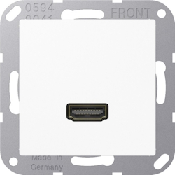 Jung Multimedia-Anschluss aws MA A 1112 WW MAA1112WW Image