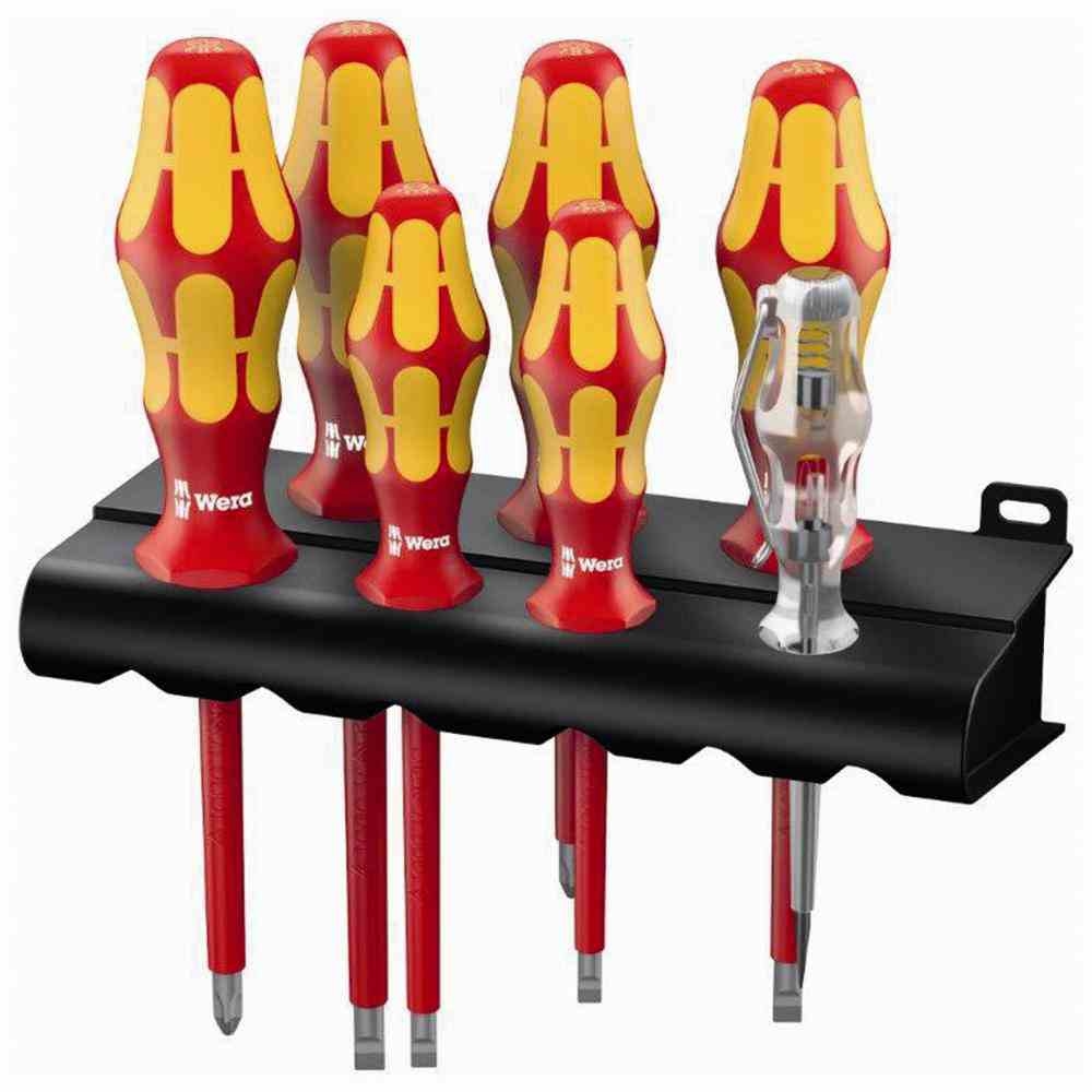 WERA Werkzeugset 160 i/7 Rack Schraubendrehersatz Kraftform Plus Serie 100 + Image