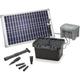 Solar Teichfilter Set 25/650 + Akku led Solarpumpe Filter Gartenteich 101064