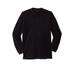 Men's Big & Tall Thermal Pocket Longer-Length Henley by Boulder Creek® in Black (Size 7XL) Long Underwear Top