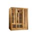 Dynamic Infrared Bellevue 3 Person FAR Infrared Sauna, Wood in Brown | 75 H x 42 W x 61 D in | Wayfair MX-J306-01