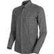 MAMMUT Herren Wanderhemd Winter Longsleeve Shirt Men Regular Fit, Größe M in Grau