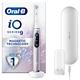 Oral-B iO9 Electric Toothbrushes For Adults, Gifts For Women / Men, App Connected Handle, 1 Toothbrush Head & Charging Travel Case, 7 Modes with Teeth Whitening, 2 Pin UK Plug, Rose