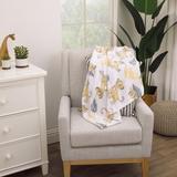 Disney Lion King Super Soft Simba Leaves French Fiber Baby Blanket in White | 36 H x 30 W x 0.25 D in | Wayfair 4142501P