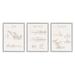 Stupell Industries Figure Charts Of Construction Trucks Neutral by Daphne Polselli - 3 Piece Graphic Art Print Set on in Brown | 1.5 D in | Wayfair