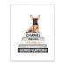 Stupell Industries Relaxed Puppy Resting On Chic Women's Fashion Books by Amanda Green - Graphic Art Print on in Black/Brown | Wayfair