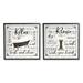 Stupell Industries Chic Bathroom Bath & Sink Cleanliness Phrases by Jennifer Pugh - 2 Piece Graphic Art Print Set in Brown | Wayfair