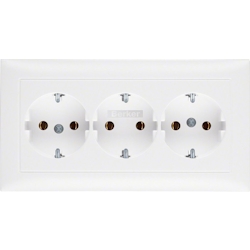 Berker 3fach-Steckdose SCHUKO 47661909 Image