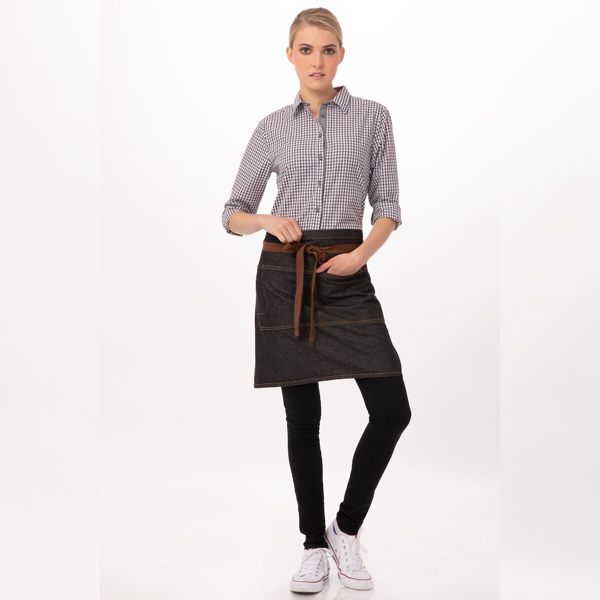 Chef Works® MEMPHIS Bistroschürze (kurz) Urban Artikel AW048 in Denimblack Image