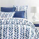 Pine Cone Hill Brush Modern & Contemporary Duvet Cover Cotton Percale in Blue/White | Full/Queen Duvet Cover | Wayfair PC2772-FQ