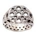 Ancient Honeycomb,'Honeycomb-Like Sterling Silver Ring for Men'