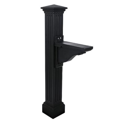 Harwich Mailbox Post - Black - Grandin Road
