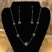 American Eagle Outfitters Jewelry | American Eagle| Disco Ball Earring & Necklace Set | Color: Black/Silver | Size: 18”