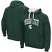 Men's Colosseum Green Michigan State Spartans Big & Tall Arch Logo 2.0 Pullover Hoodie