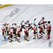 Calgary Flames Unsigned 2020 Stanley Cup Qualifying Round Win Celebration Photograph