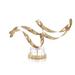 John-Richard Antique Brass Sculptural Ribbons III Metal in Yellow | 13 H x 22 W x 6 D in | Wayfair JRA-11494