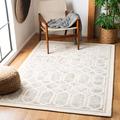 Brown/Gray 72 x 0.39 in Indoor Area Rug - Latitude Run® Audreyna Geometric Handmade Tufted Gray/Beige Area Rug Viscose/Wool | Wayfair