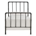 Three Posts™ Ackerman Low Profile Standard Bed Metal | 55 H x 42 W x 80.75 D in | Wayfair 0D7065937628452B8330D054DDBBCED4