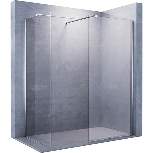 Walk In Dusche Duschwand Duschabtrennung Duschkabine mit Stabilisator Nano esg Glas 8mm 76x200cm