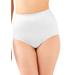 Plus Size Women's Tummy Panel Brief Firm Control 2-Pack DFX710 by Bali in White White (Size M)