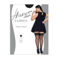 Plus Size Women's Curves Lace Thigh High by Hanes in Black (Size 3X/4X)