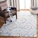 Gray 72 x 0.25 in Indoor Area Rug - Alcott Hill® Roussel Floral Handmade Tufted Wool Area Rug Wool | 72 W x 0.25 D in | Wayfair