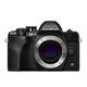 Olympus OM-D E-M10 Mark IV Micro-Four-Thirds-Systemkamera, 20 MP Sensor, 5-Achsen-Bildstabilisation, Selbstporträt-LCD-Bildschirm, elektronischer Sucher, 4K-Video, leistungsstarker AF, Wi-Fi, schwarz