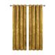 Aspire Homeware Ochre Eyelet Curtains 90x90 (2 Panels) with Tie Backs - Fully Lined Velvet Curtains for Bedroom, Window Curtain for Living Room (228cm x 228cm)