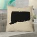 Ivy Bronx Austrinus Connecticut Pillow in, Spun Polyester/Euro Pillow Polyester/Polyfill blend in Black | 26 H x 26 W in | Wayfair