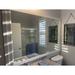 Lark Manor™ Morgan Wood Framed w/ Safety Backing Ideal for Bathroom/Vanity Mirror Metal in White/Brown | 54 H x 20 W x 1 D in | Wayfair