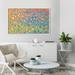 Orren Ellis 'Glory In The Highest, Luke 2:13-14' by Mark Lawrence Painting Print Canvas in Blue/Orange/Yellow | 39.5 H x 63.5 W x 2 D in | Wayfair