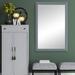 Lark Manor™ Morgan Wood Framed w/ Safety Backing Ideal for Bathroom/Vanity Mirror Metal in Gray | 60 H x 20 W x 1 D in | Wayfair