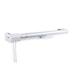 Symple Stuff Bembry Adjustable Single Curtain Rod, Metal in White | 1.5 H x 120 W x 66 D in | Wayfair 3112-661