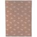 KAVKA DESIGNS Meadow Straight Rectangular Chair Mat in White/Brown | 96 W x 120 D in | Wayfair MWOMT-17302-5X7-TEL10897