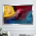 Orren Ellis 'Let There Be Light, Genesis 1:3' by Mark Lawrence Painting Print Canvas in Blue/Red/Yellow | 21.5 H x 27.5 W x 0.75 D in | Wayfair