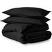 Bare Home Premium Microfiber Modern & Contemporary Duvet Cover & Insert Set Microfiber in Black | King Comforter + 3 Additional Pieces | Wayfair