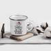 The Holiday Aisle® Renesmee Santa's Favorite Gym Fitness Camping Mug Stainless Steel in Gray/White | 2.95 H x 3.38 W in | Wayfair