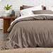 Bare Home Premium Microfiber Modern & Contemporary Duvet Cover & Insert Set Microfiber in Brown | King Comforter + 3 Additional Pieces | Wayfair