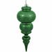 Vickerman 470213 - 14" Moss Green Shiny Finial Christmas Christmas Tree Ornament (N150664DSV)