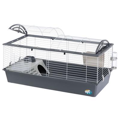 Ferplast Casita 120 Indoor Rabbit & Guinea Pig Cage Grey