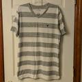 American Eagle Outfitters Shirts | Ae Shirt | Color: Gray/White | Size: Lt