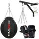 MAXX boxing Heavy Filled Wrecking ball punch bag set, bracket mitts+FREE CHAIN Punching bag Set, (BAG WITH BRACKET+MITTS)