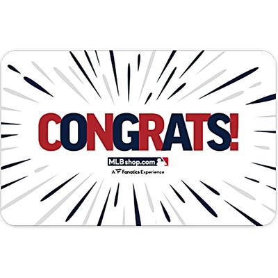 "MLB Shop Congratulations Gift Card ($10 - $500)"