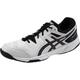 ASICS Herren Tennisoutdoorschuhe Gel-Qualifier 2 M, Größe 44 ½ in Weiß/Schwarz/Silber