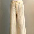 Madewell Pants & Jumpsuits | $95 Madewell Tall Emmett Wide-Leg Crop Pants K9885 | Color: Cream/Yellow | Size: Various