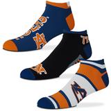 Men's For Bare Feet Auburn Tigers Three-Pack Show Me The Money Ankle Socks