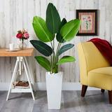 Primrue 60" Artificial Palm Tree in Planter Silk/Polyester/Plastic | 60 H x 11 W x 11 D in | Wayfair 58784954ACBD4DADA9ECCE5945308C1E