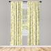 East Urban Home Spring Floral Semi-Sheer Rod Pocket Curtain Panels Polyester | 95 H in | Wayfair 93079C1FF10042FCA5F40851EA55030B